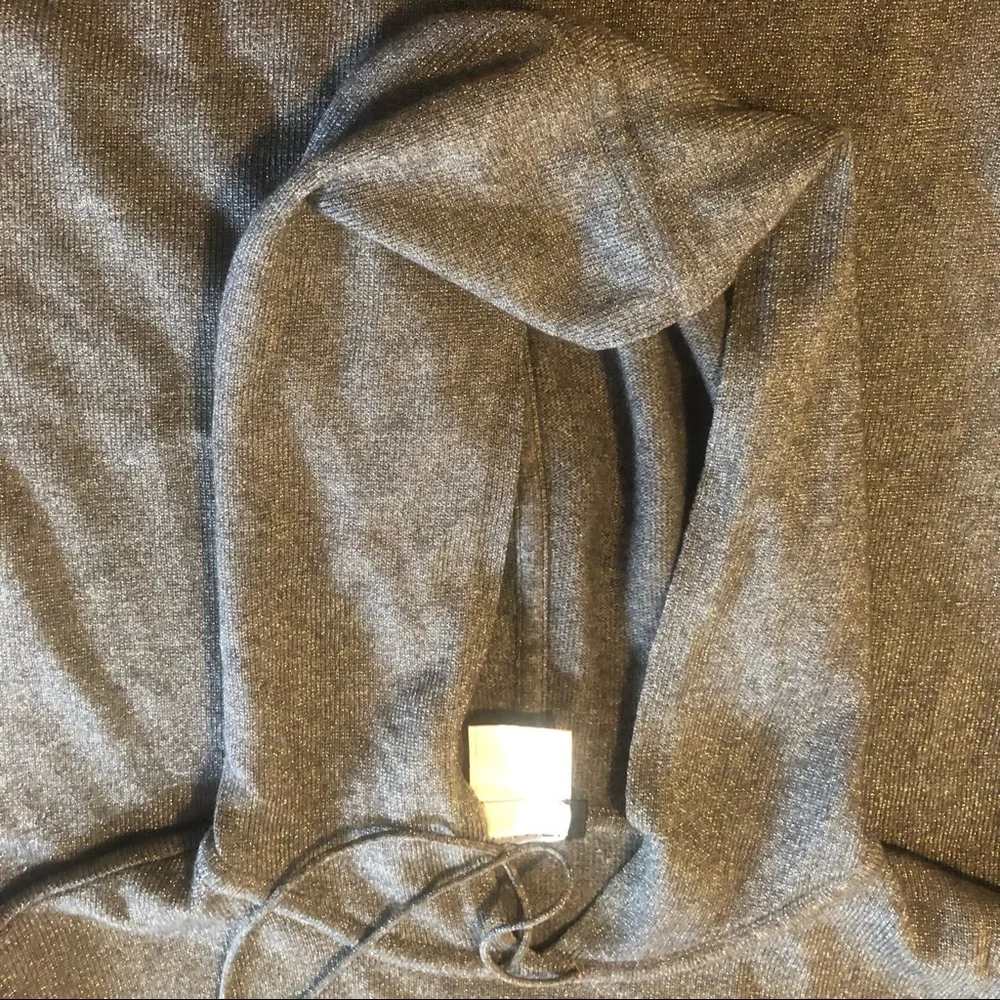 Pre-loved Chanel sparkly gray hoodie in size 44!